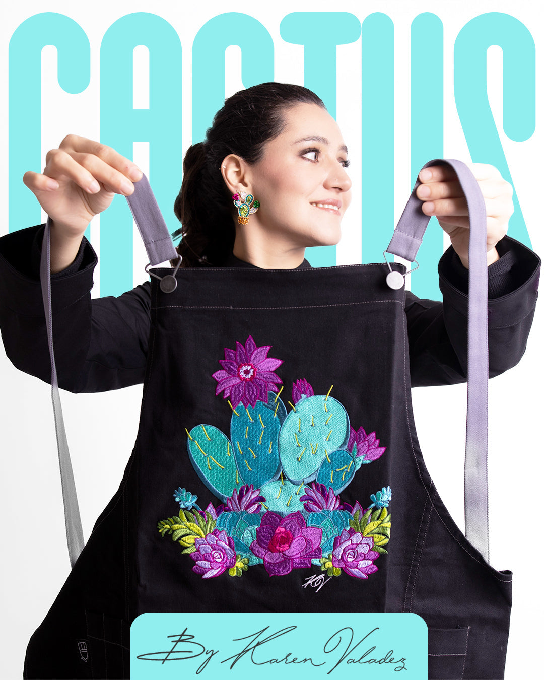 Apron by Karen Valadez - Cactus