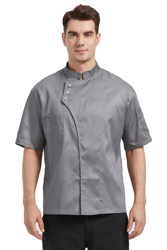 Nanxson Unisex Chef Coat Mens Long Sleeve Chef Jacket Restaurant Kitchen Cooking Chef Uniform CFM0057