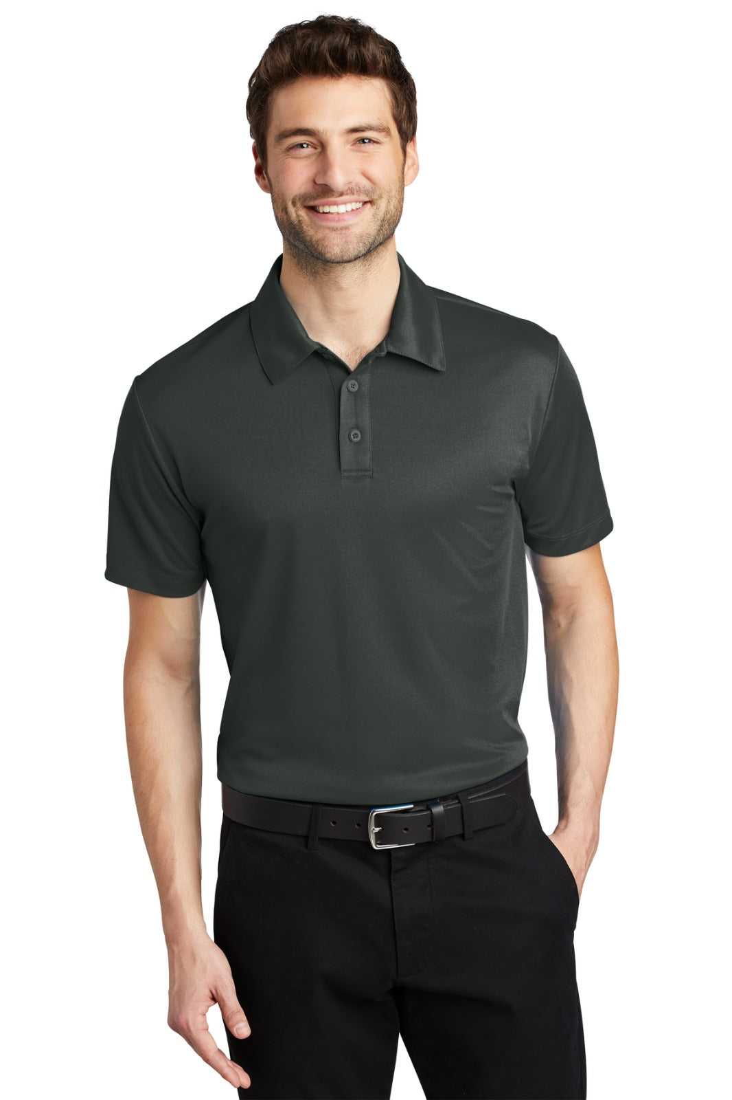 Polo Dry Fit with Logo Club de Domino San Antonio Grey