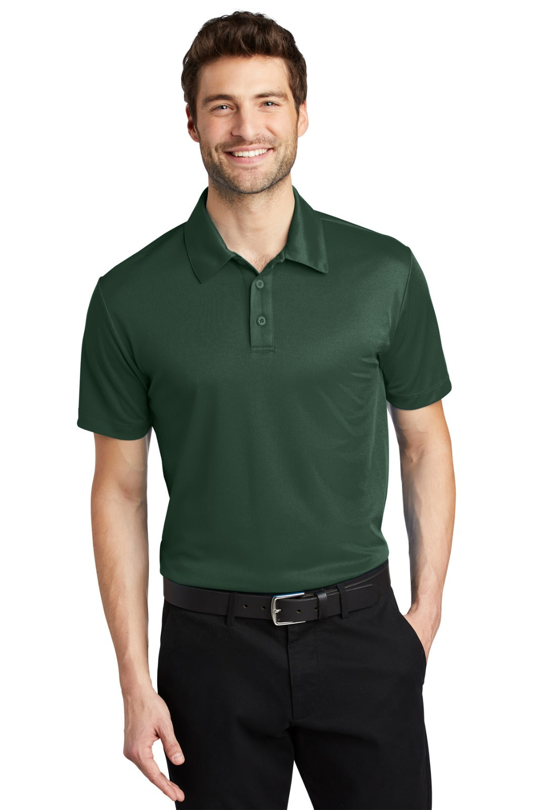 Polo Dry Fit with Logo Club de Domino San Antonio Green