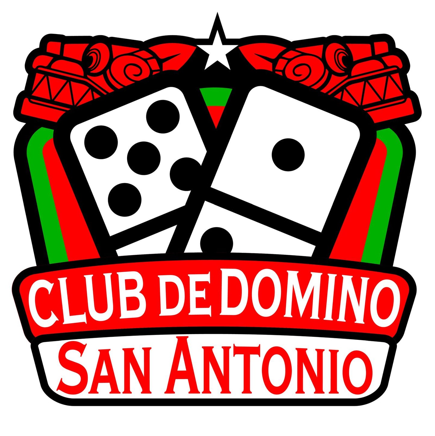 Polo Dry Fit with Logo Club de Domino San Antonio Green