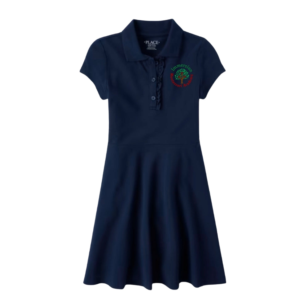Toddler Girls Uniform Pique Polo Dress