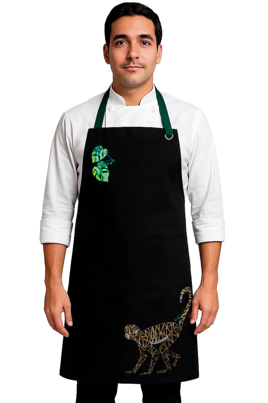 Frida Kahlo Apron 5 Black