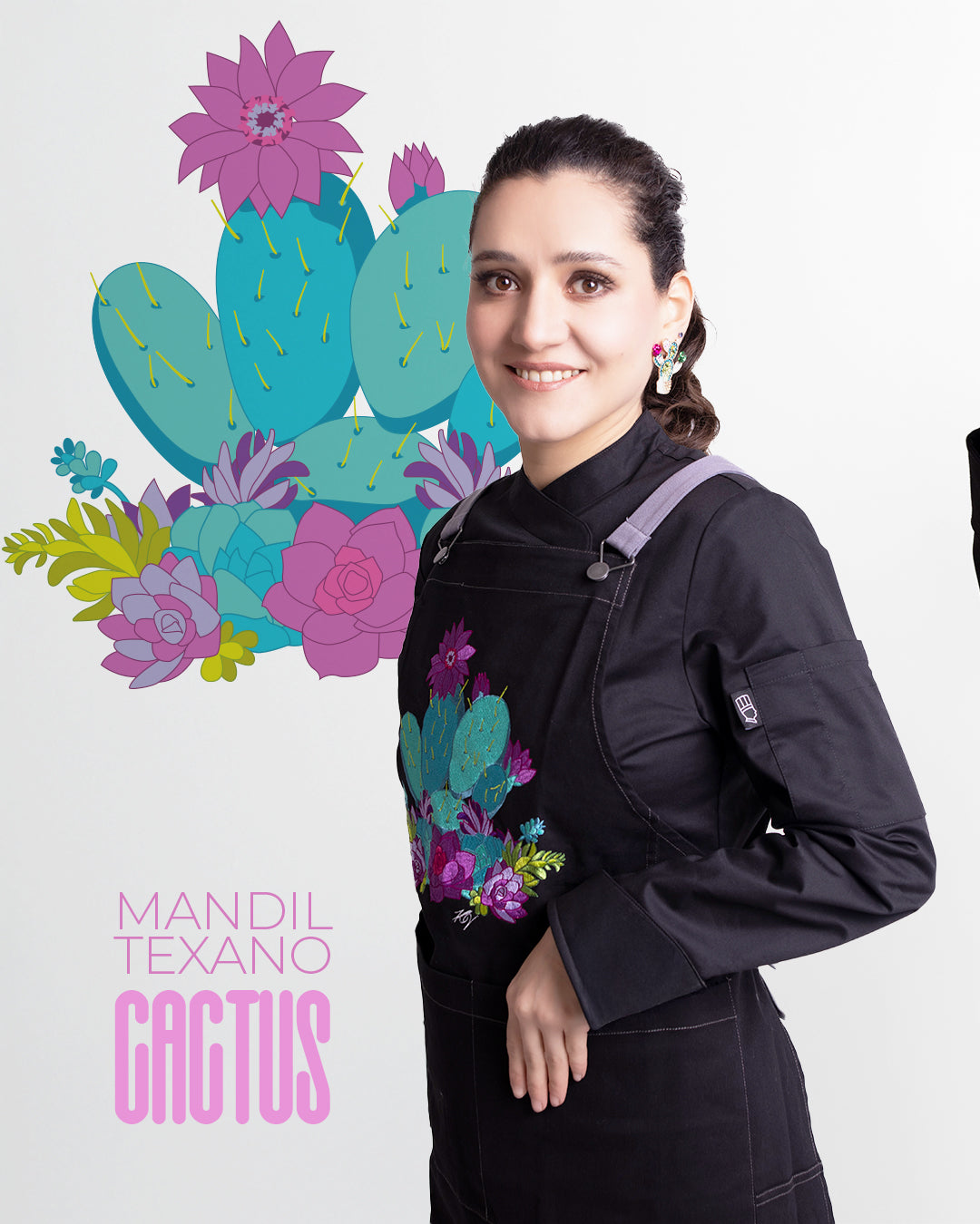 Apron by Karen Valadez - Cactus