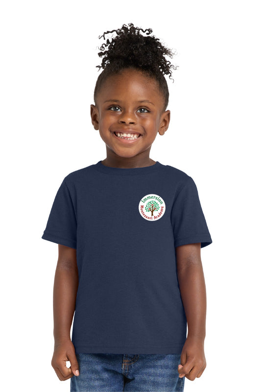 Navy Short Sleeve T Shirt  Montessori
