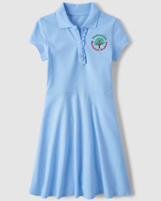 Toddler Girls Uniform Pique Polo Dress