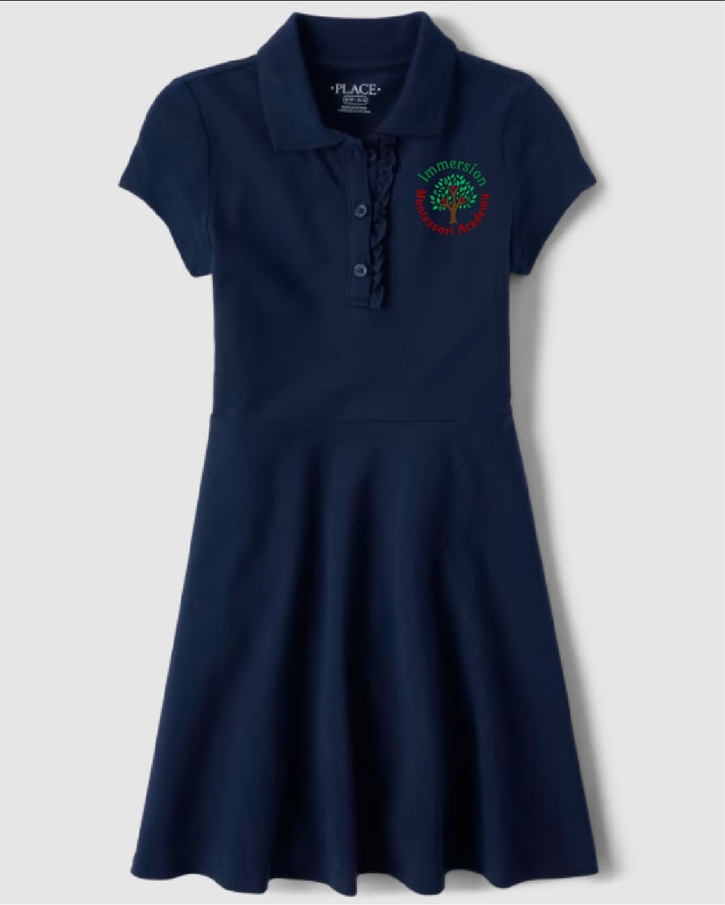 Toddler Girls Uniform Pique Polo Dress