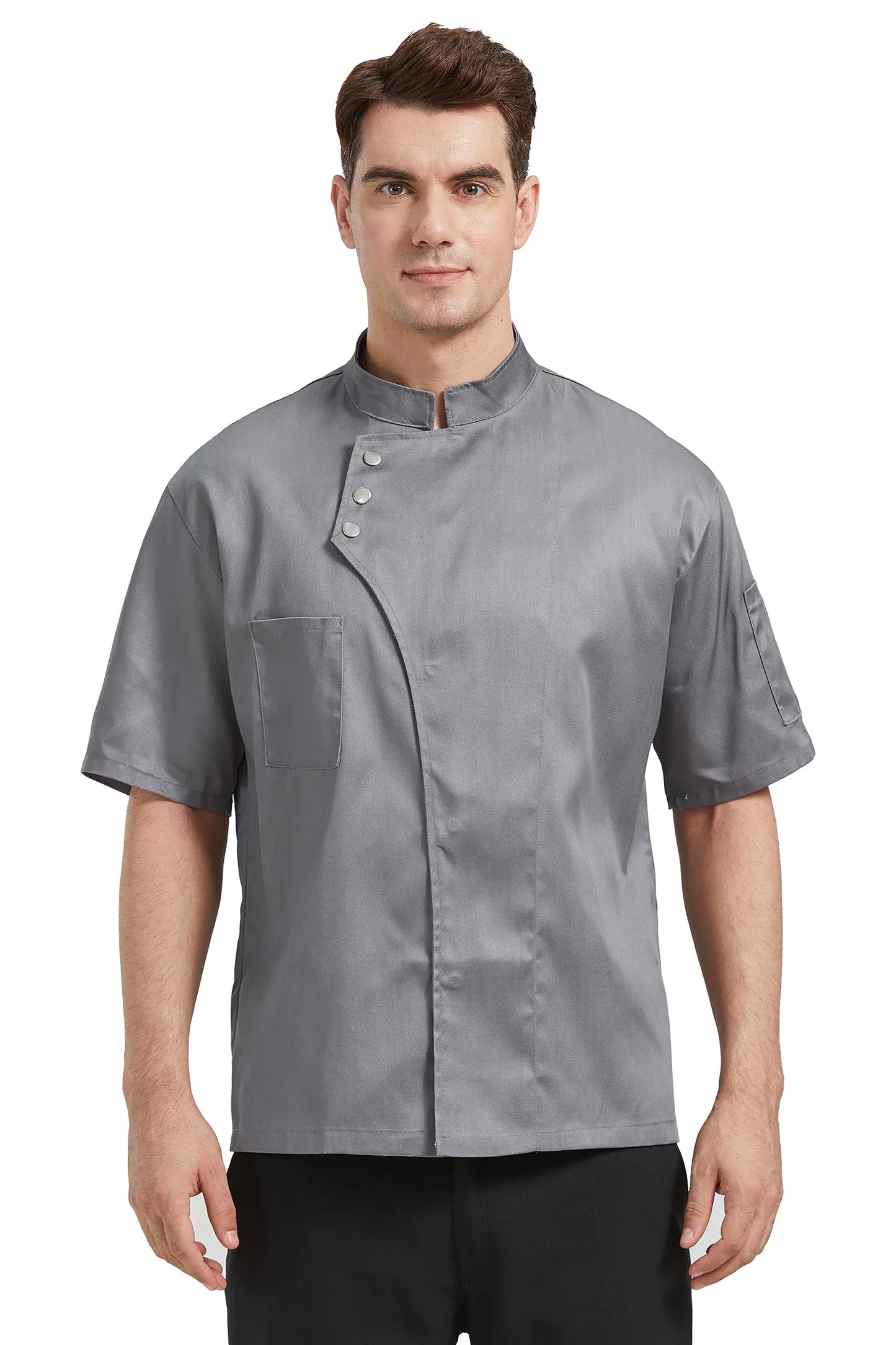 Nanxson Unisex Chef Coat Mens Long Sleeve Chef Jacket Restaurant Kitchen Cooking Chef Uniform CFM0057
